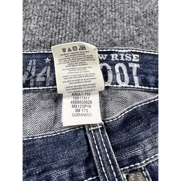 Ariat Jeans Mens 40x32 Blue M4 Low Rise Boot Relaxed Fit Bootcut Denim Western - Picture 15 of 16